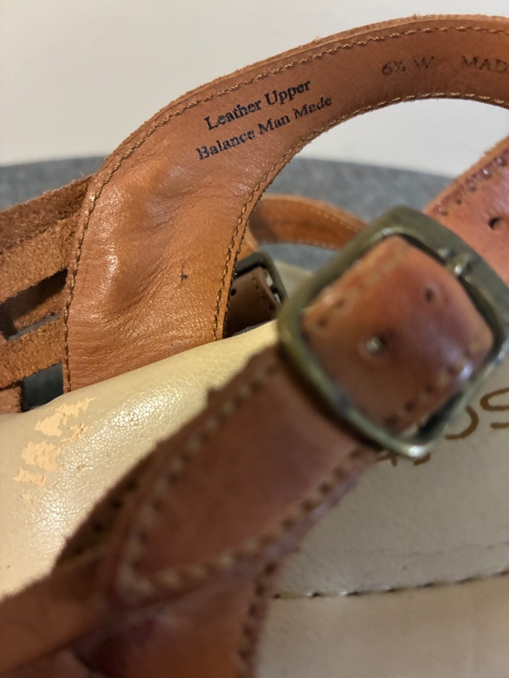 Softspots Tobago Huarache Sling in Cognac Size 6-1/2 - Picture 3 of 9